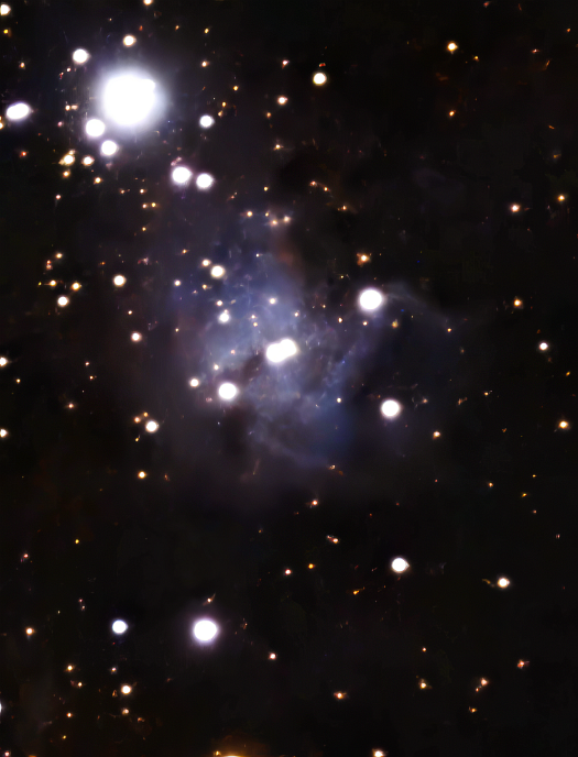 Christmas tree nebula uitsnede-